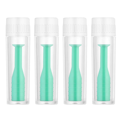4pcs Contact Lens Suction Stick Set – Inserter & Remover Plunger Tweezers Eye Care Tool Kit for Lens Handling