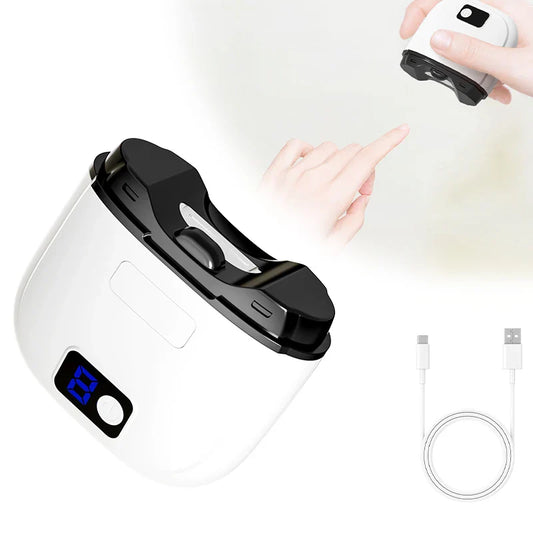 Electric Nail Clipper – 3-Speed Automatic Nail Cutter with Storage, LCD Light & USB Charging for Adults, Seniors, Babies, and Kids