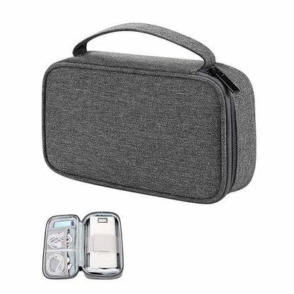 Portable Travel Cable Organizer Bag – Multifunctional Zipper Case for USB Gadgets, Chargers & Accessories