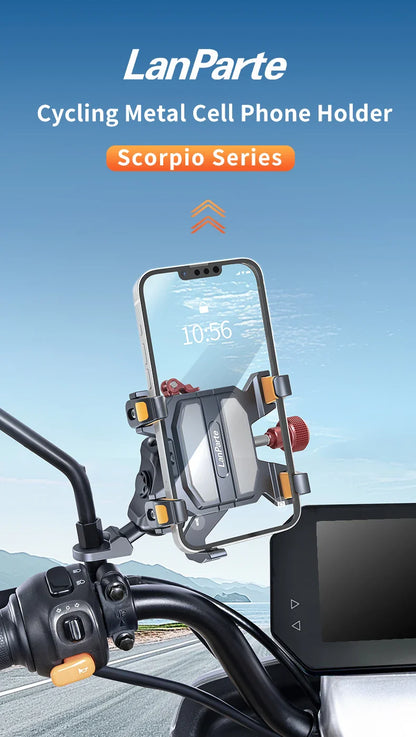 New Universal Motorcycle Phone Holder – High-Quality Alloy Shockproof Navigation Mount