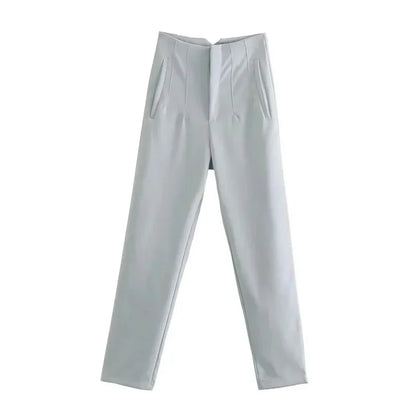 Women High Waist Office Pants - Fashion Formal Pencil Trousers for Workwear Business & Casual Outfits