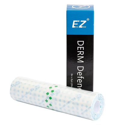 EZ Waterproof Tattoo Film – Aftercare Adhesive Bandage for Skin Healing & Protection, Derm Defender