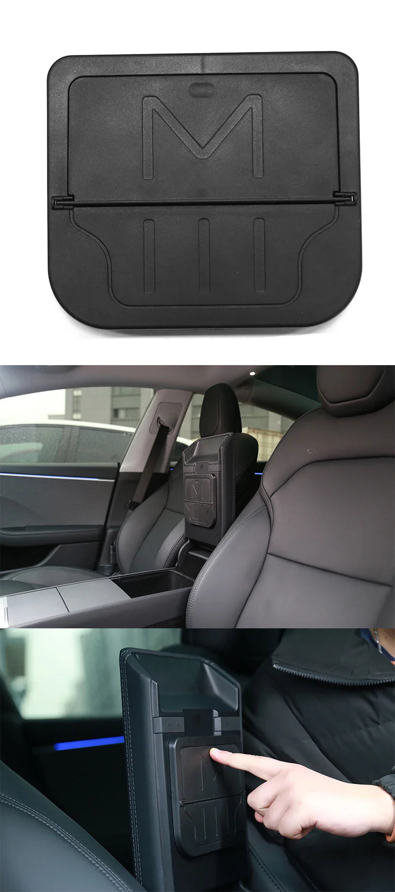 Tesla Model 3 Highland 2024 Center Console Storage Box – Armrest Organizer Accessory for Model 3 Stowing & Tidying