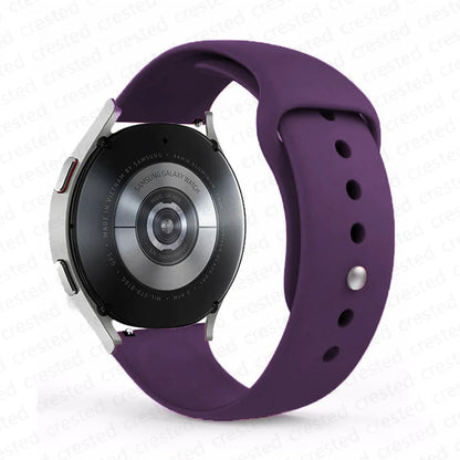20mm/22mm Silicone Watch Strap – Compatible with Samsung Galaxy Watch 7/6/4 Classic, 5 Pro, 3, Active 2, Gear S3 & Huawei GT 2e/3/4 Bands