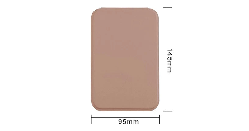 Mini Folding Makeup Mirror – Portable Pocket Mirror with Handle, Single-Sided for Women