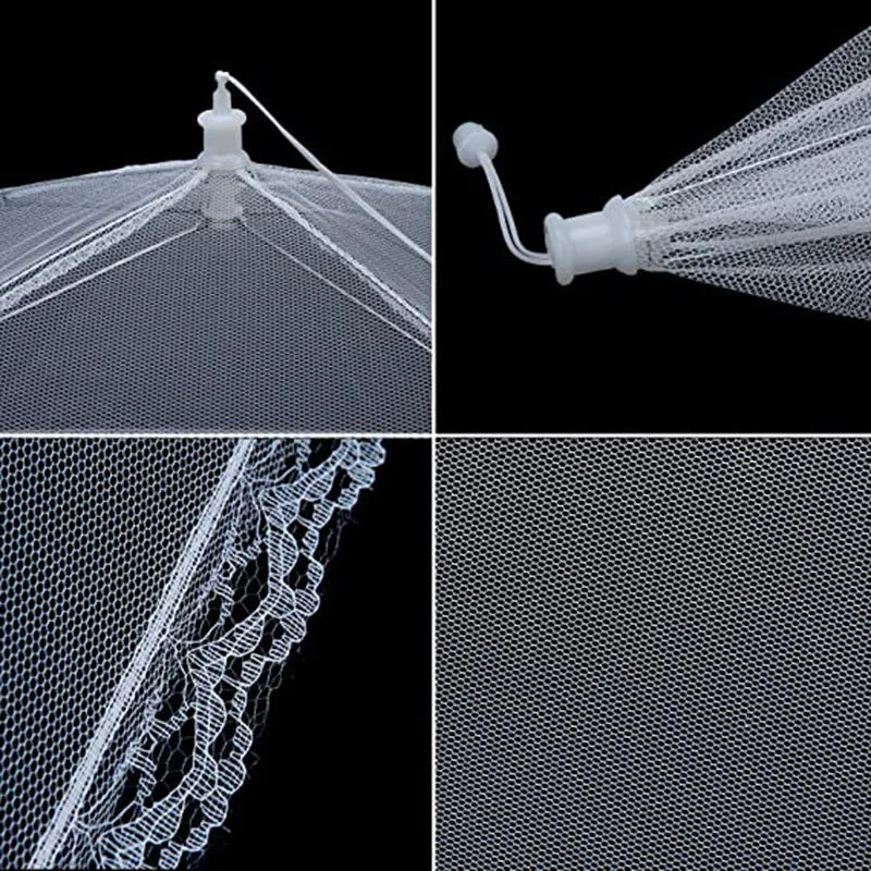 Pop 'n Protect: Foldable Mesh Food Cover for Bug-Free Dining!