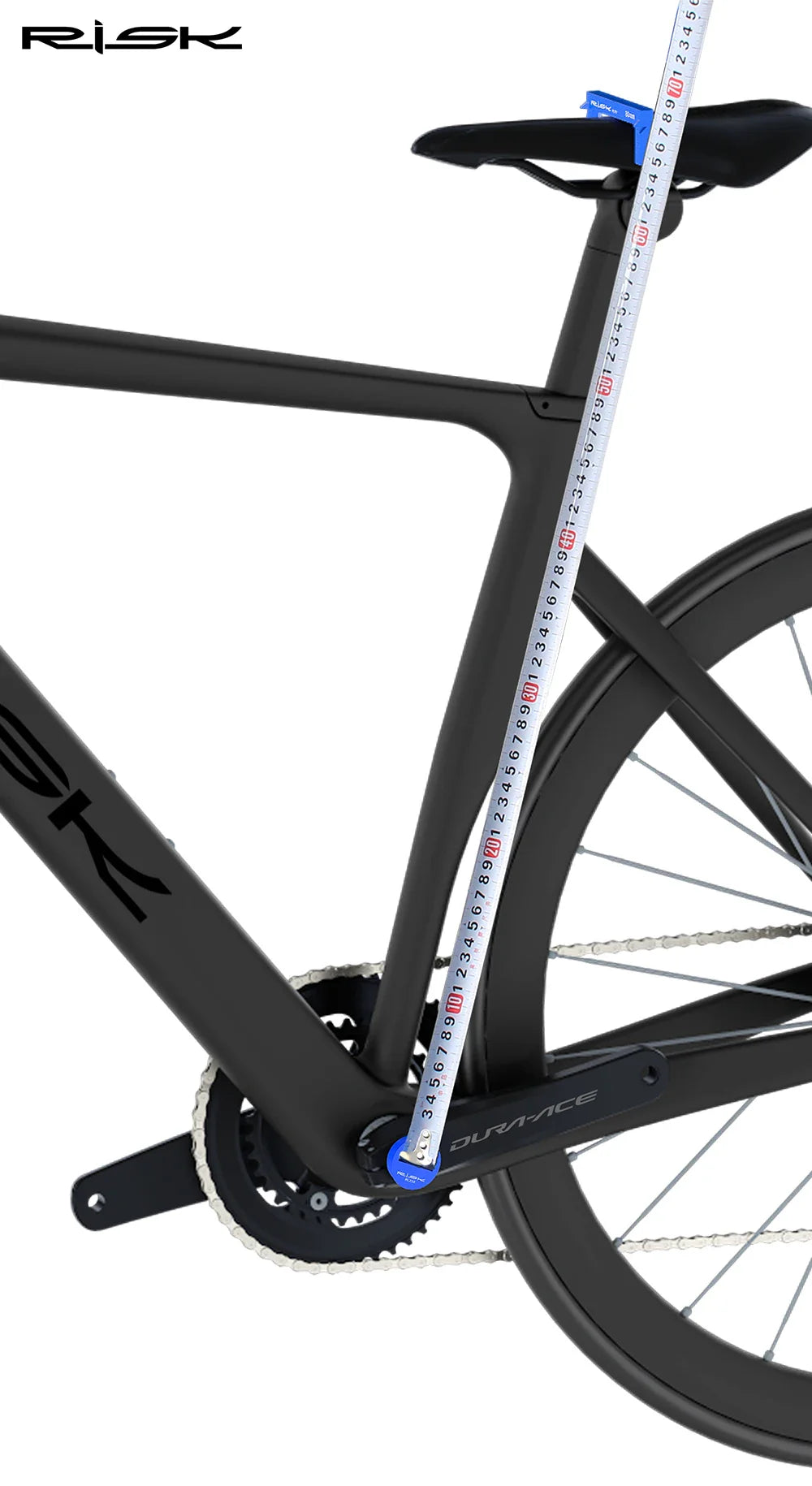 RISK Bicycle Seat Cushion Height Measuring Tool – Bike Fitting & Measurement Gauge