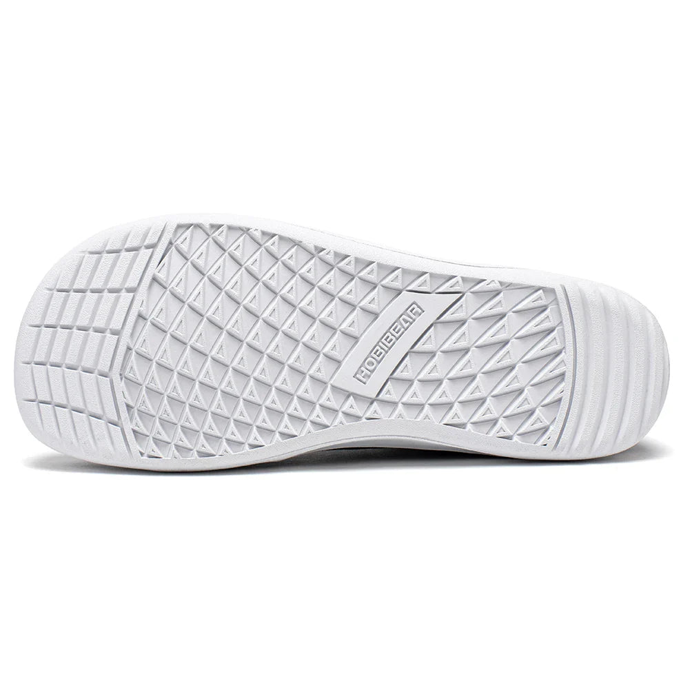 HOBIBEAR Mid-Top Barefoot Shoes – Unisex Wide Toe Canvas Sneakers for Walking & Outdoor