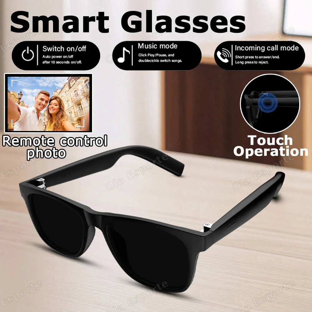 Ola Esporte Smart Glasses — Bluetooth Call Sunglasses, Multi-Functional Anti-Blue Light Wireless Headset for Men and Women