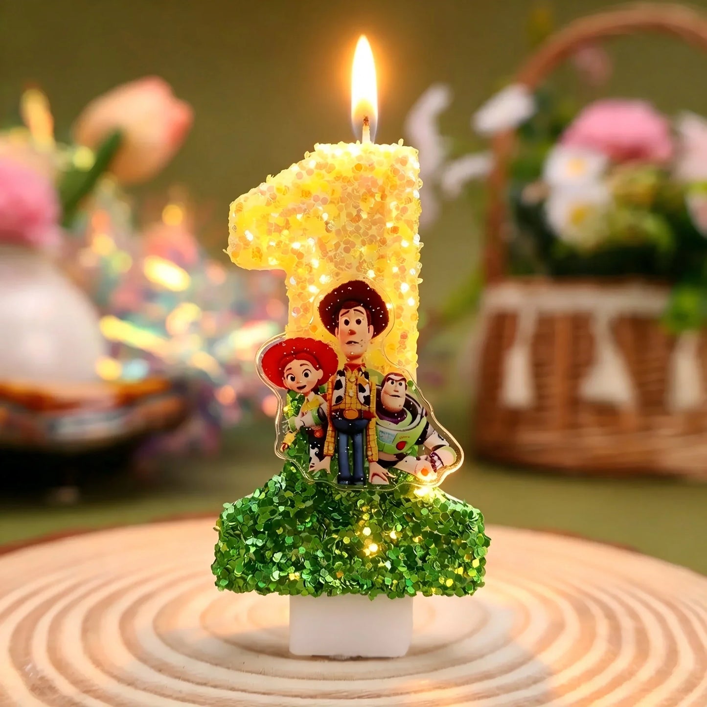 Toy Story Cartoon Number Candles 0-9 - Cute Kids Birthday Cake & Party Decoration Supplies