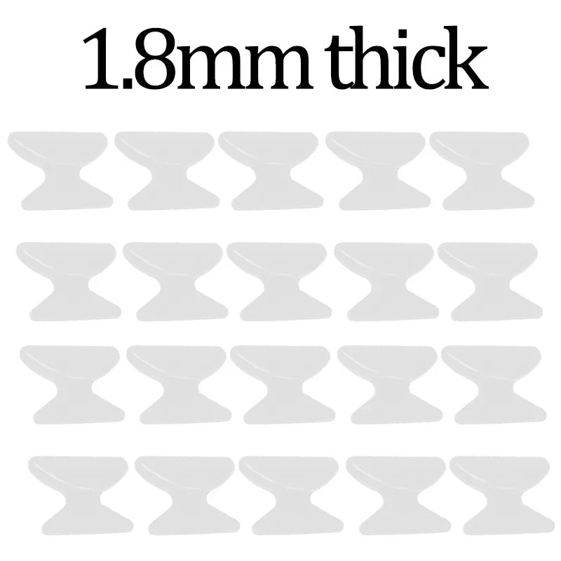 Transparent Anti-Slip Glasses Nose Pads - Self-Adhesive, Long-Lasting Nose Holders for Eyeglasses & Spectacles