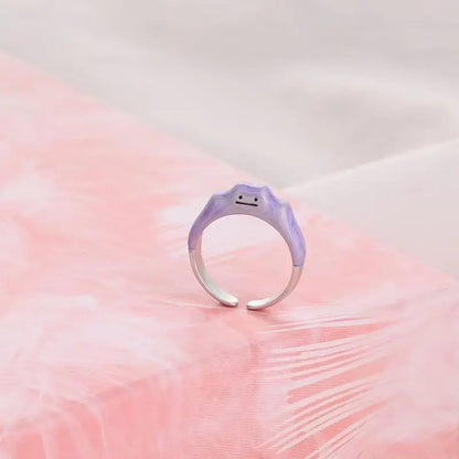 Pokemon Dratini Couple Ring — S925 Silver Adjustable Anime Jewelry, Cartoon Fashion Accessory Gift
