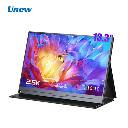 13.3 Inch 2.5K Portable Monitor – 2560x1600 External Display for Gaming, Laptop, PS3/PS4, Switch, Mini PC, Tablet