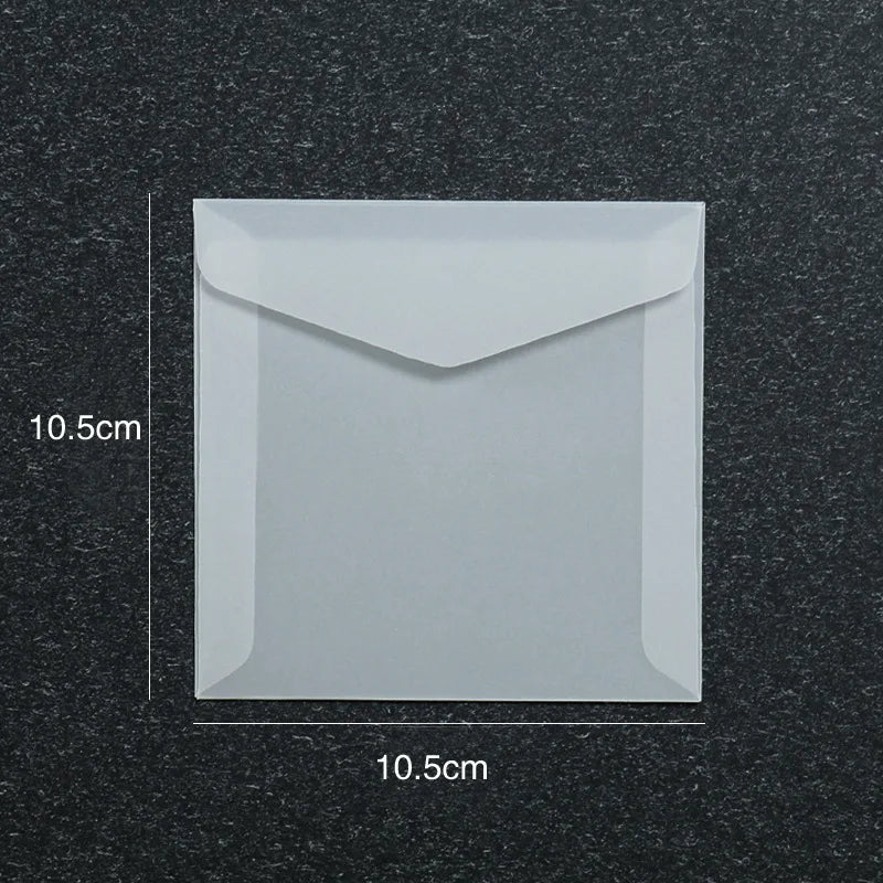 50 Pcs Blank Translucent Envelopes – for Invitations, Postcards, Gift Boxes, Wedding & Business Letters