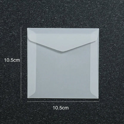 50 Pcs Blank Translucent Envelopes – for Invitations, Postcards, Gift Boxes, Wedding & Business Letters