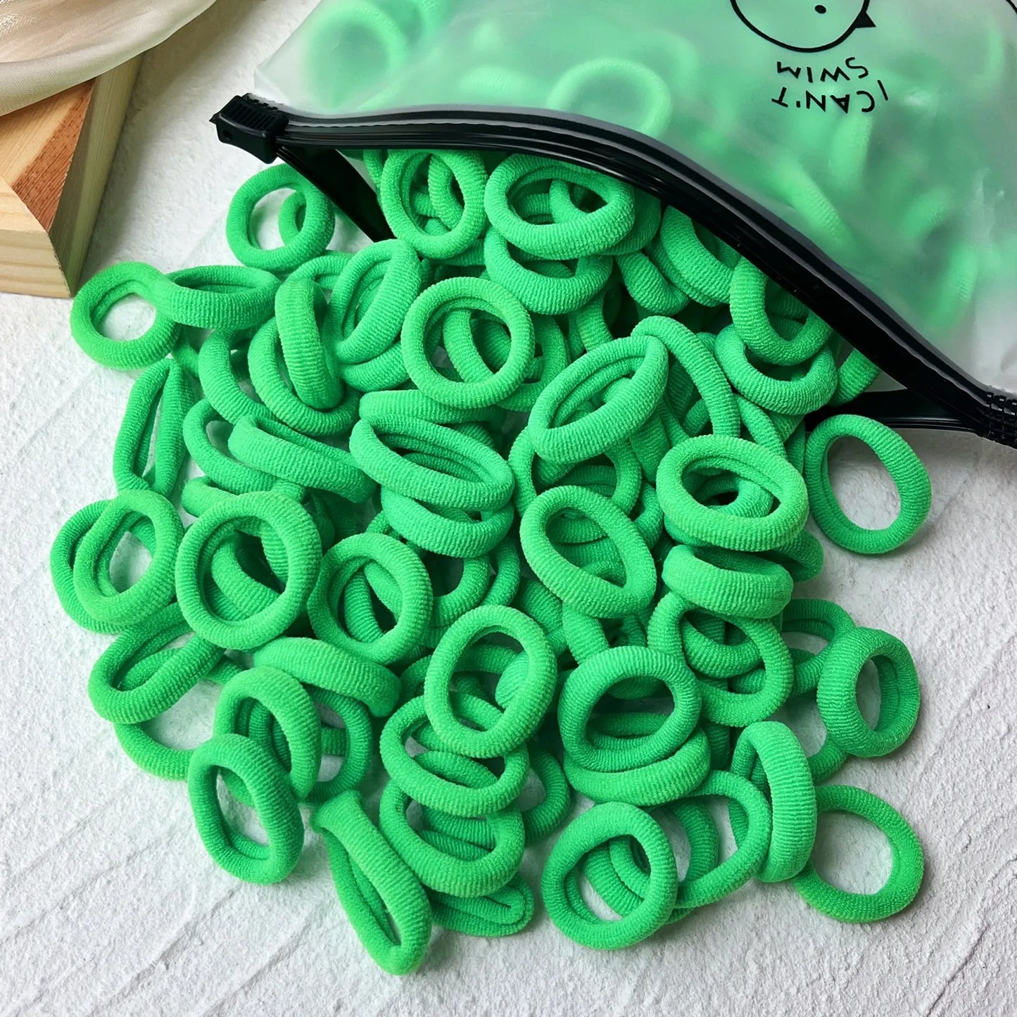 20/50PCS Kids Elastic Hair Bands – Girls Sweets Scrunchie Rubber Bands for Children Hair Ties & Headbands