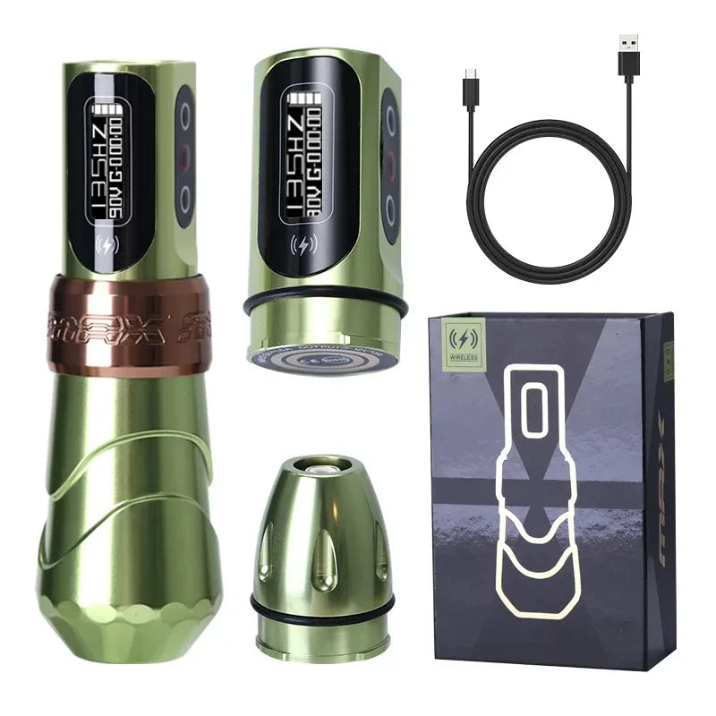 YILONG MAX Tattoo Machine Cartridge Pen – 2400mAh Coreless Motor Lithium Battery Pen Kit for Tattoo Artists