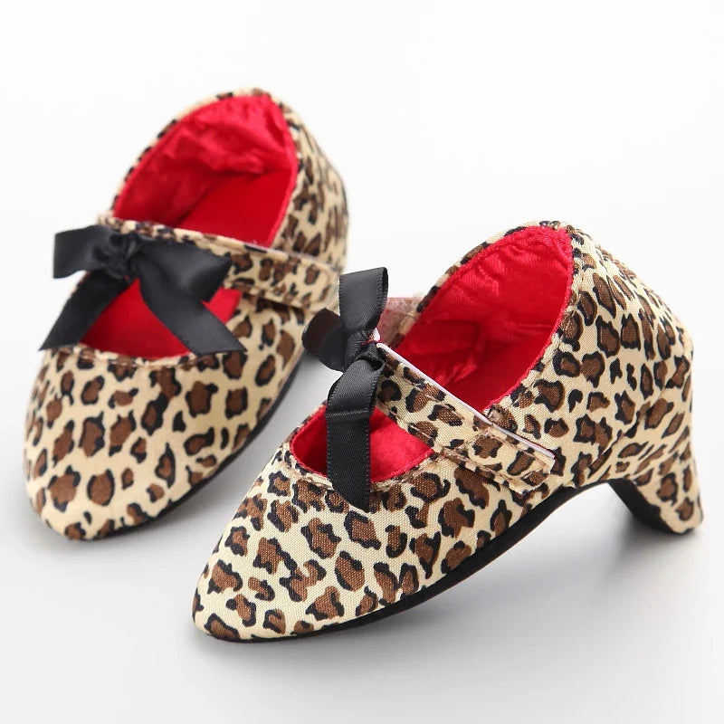 Infant Pre-Walker Princess Shoes - Baby Girls Bow Party Walking Footwear