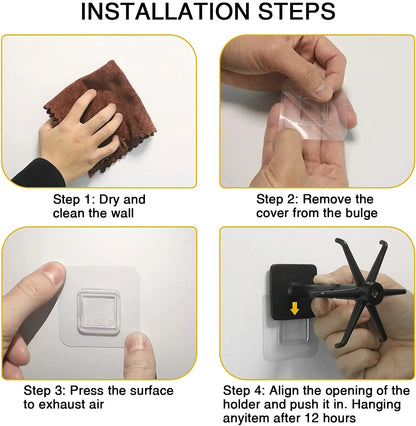 1/2PCS 360° Swivel Kitchen & Bathroom Hooks — Multifunctional Wall/Door Rack for Spoon & Storage Accessories