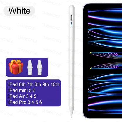 2025 iPad Stylus Pen with Palm Rejection — Compatible with iPad Pro, Air, Mini & 5th–13th Gen Models