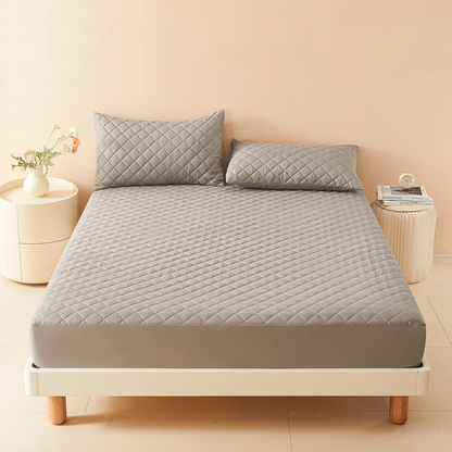 3D Air Fabric Mattress Protector - Waterproof Breathable Fitted Bed Cover Without Pillowcase
