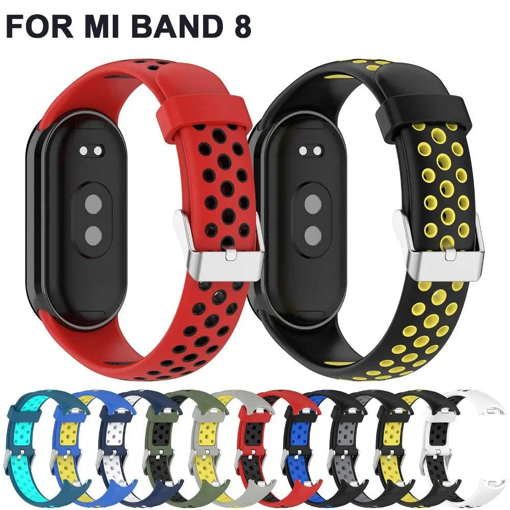 Breathable Silicone Sport Strap for Xiaomi Mi Band 8 – Replacement Wristband Accessory
