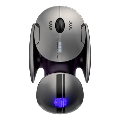 Inphic X2 Silent Bluetooth Mouse – Rechargeable Wireless Gaming & Office Mouse with Metal Base for Computer & Laptop