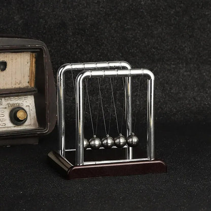 Newton’s Cradle Balance Toy - Steel Ball Physics Pendulum for Science Learning & Stress Relief