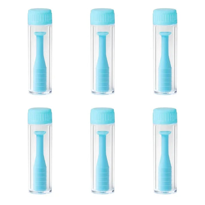 6PCS RGP Contact Lens Remover Set – Suction Cup Plunger Stick & Insertion Tool Kit for Easy Eye Lens Handling & Removal