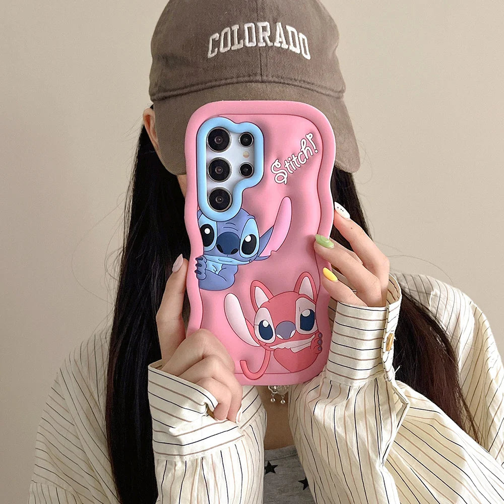 Stitch Soft Silicone Phone Case — Cartoon Cover for Samsung Galaxy A03S/A04E/A14-A16/A25-A36/A52-A56/S20-S25 Ultra & Plus