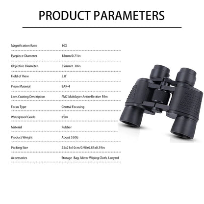 80x80 High Magnification Binoculars – HD Professional Portable Optics for Hunting, Camping & Outdoor Adventures