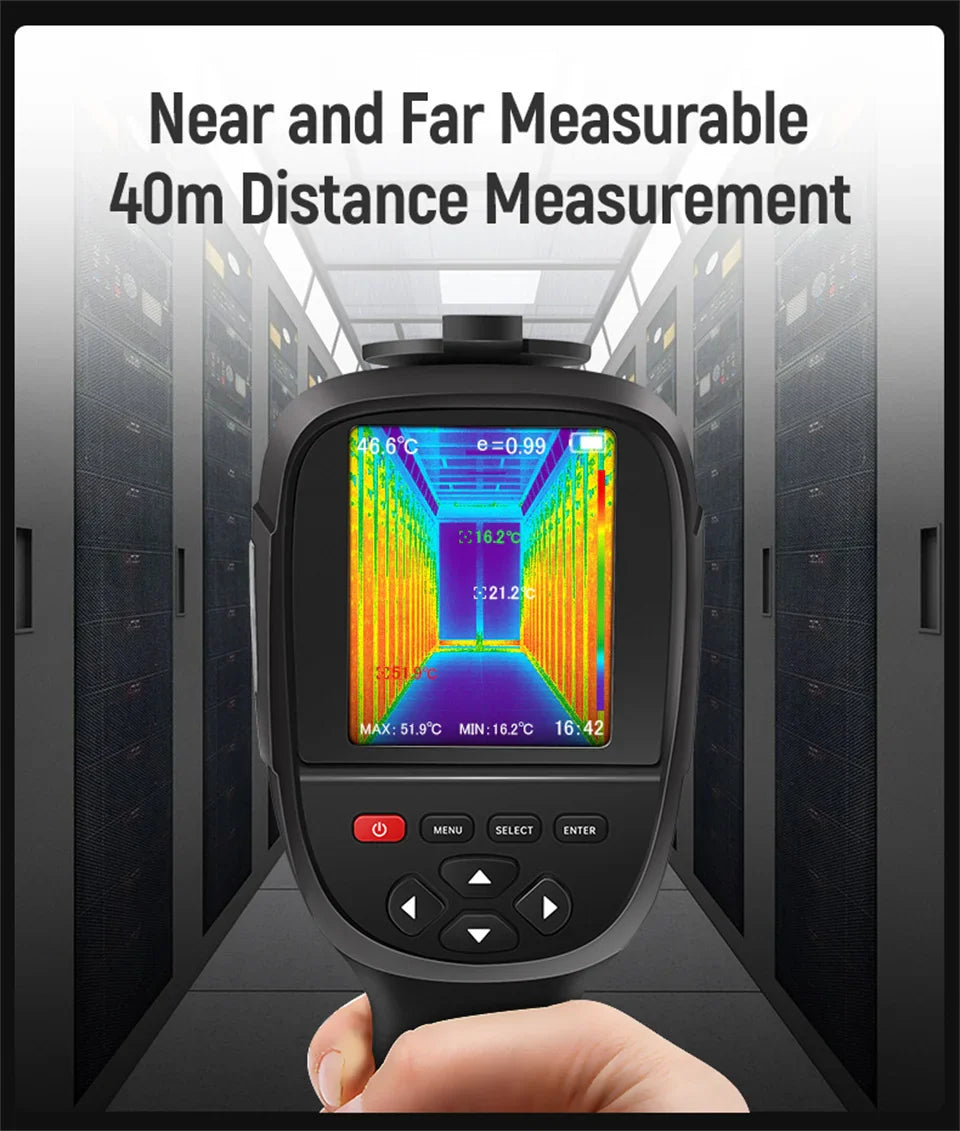GW256 Handheld Infrared Thermometer – HD Digital Thermal Imager Camera, 2024 Floor & Wall Heating Pipe Tester
