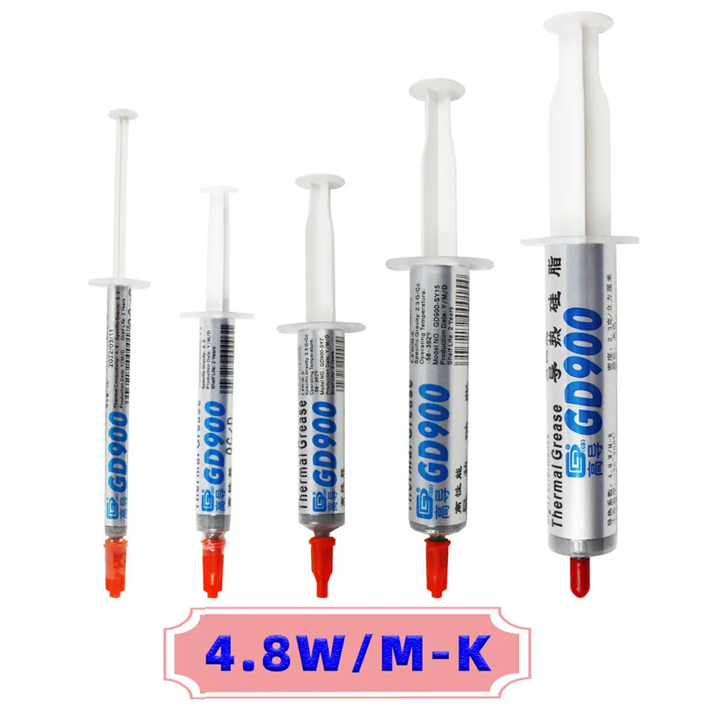 GD900/GD-2 Thermal Conductive Grease – Silicone Heatsink Paste 7g/15g/30g for PC, CPU, GPU, LED & VGA Cooling