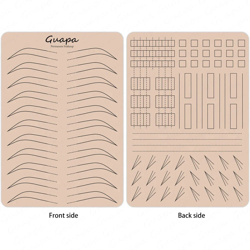 Microblading Practice Skin Sheets — Eyebrow Segment Tip Joint Texture for Semi-Permanent Makeup Training