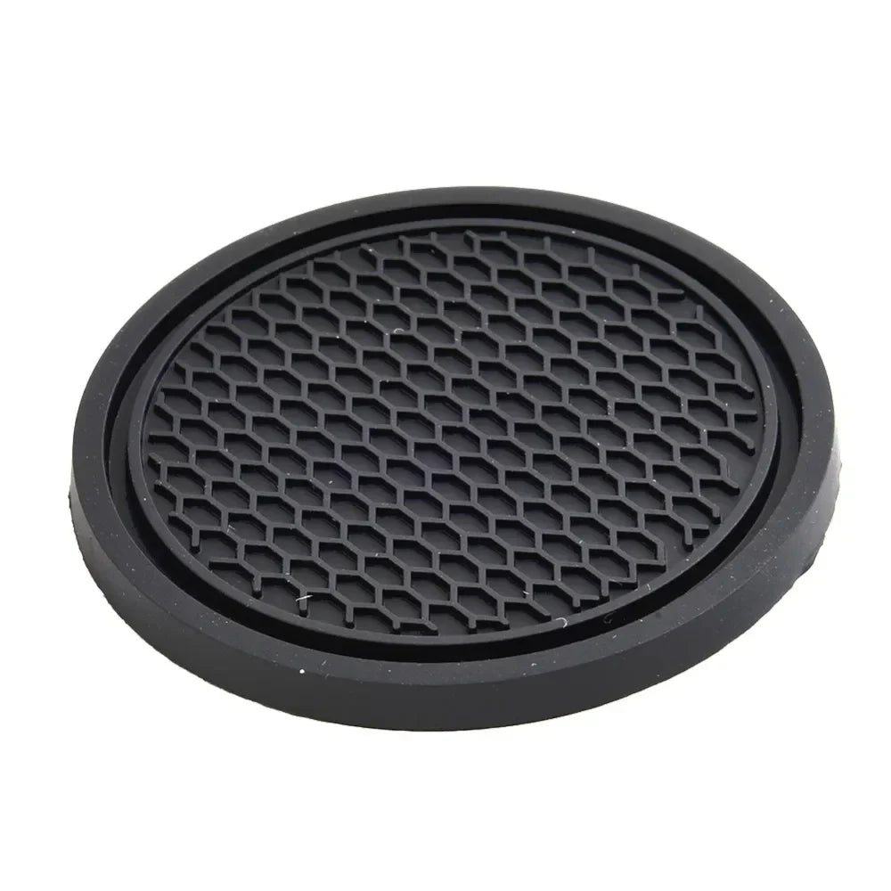 Universal Black Anti-Slip Car Cup Holder Coaster Pads – Interior Accessories for Most Vehicles