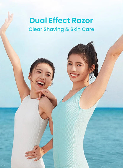 Gillette Venus Olay Manual Razor — 5-Layer Blade with Lubricating Strip & Air Cushion for Women’s Body & Bikini Hair Removal