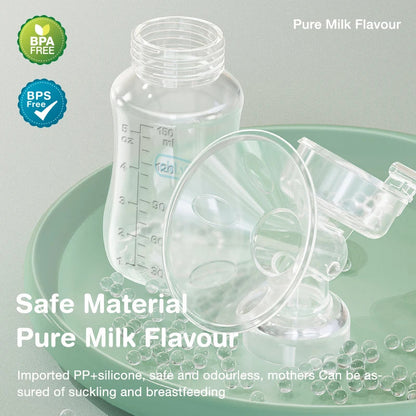 Dr.Isla Manual Breast Pump – BPA-Free Baby Nipple Suction Milk Feeding Bottle for Postpartum Care