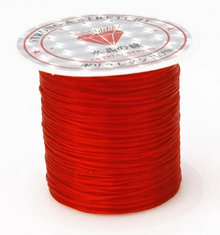 10M Strong Elastic Crystal Beading Cord – 1mm Stretch Thread for DIY Bracelets, Necklaces & Jewelry Making