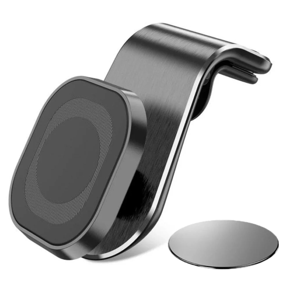 Magnetic Car Phone Holder - Universal Air Vent Mount with GPS Support for Smartphones