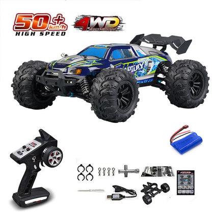 RC Off-Road 4x4 Brushless Car – 70KM/H High-Speed 1/16 4WD Monster Truck with LED Lights for Kids