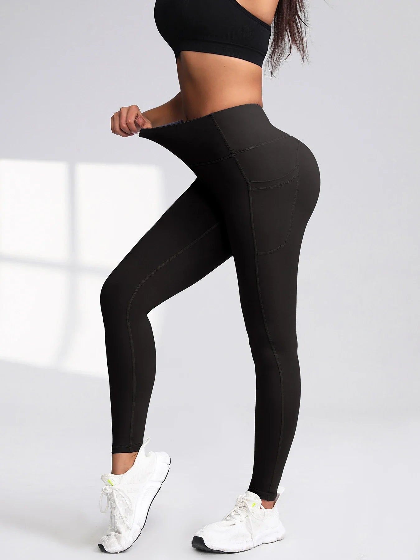 CHRLEISURE 2.0 Gym Leggings for Women – High-Waisted Fitness Activewear with Pockets for Running & Outdoors