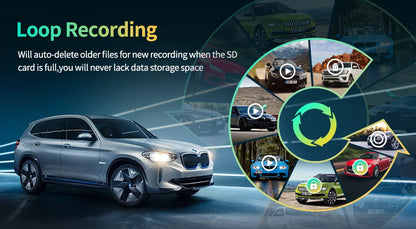 11.3" Imagebon H50 Dash Cam — 4K, 3-Channel, ADAS, Wireless CarPlay & Android Auto, Time-Lapse & 24H Parking Monitor Black Box