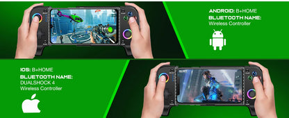 BEBONCOOL MC100 Telescopic Gamepad | Wireless Bluetooth Phone Controller for iOS & Android PUBG COD