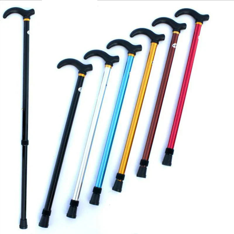 Adjustable Walking Stick – 2-Section Anti-Skid Crutch for Seniors & Hiking