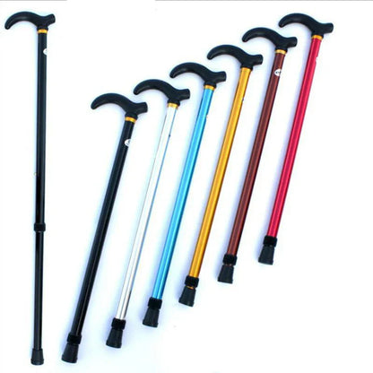 Adjustable Walking Stick – 2-Section Anti-Skid Crutch for Seniors & Hiking