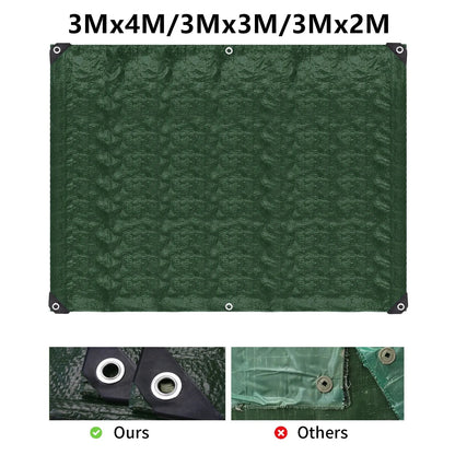 Heavy Duty Waterproof Large Tarpaulin 5x4m / 3x2m – Reinforced Outdoor Rain Cover Multipurpose Tarp for Garden, Backyard, Awning & Canopy Protection