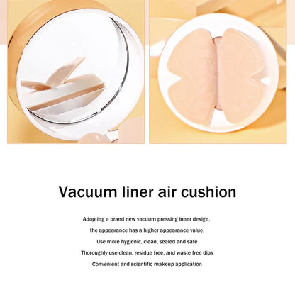 Air Cushion BB Cream with Butterfly Powder Puff – Moisturizing, Whitening, Oil-Control, Waterproof Foundation & Concealer Makeup