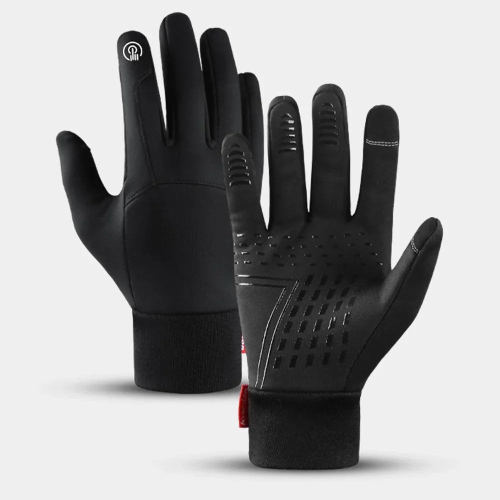 Autumn Winter Outdoor Cycling Gloves – Water & Windproof, Thicken Warm, Touchscreen, Shockproof, Non-Slip for Men