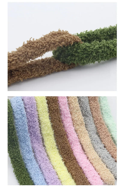 Fuzzy Shoelaces 15mm — Soft Plush Towel Laces for Fall, Winter, Halloween & Christmas Casual Sneakers