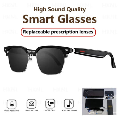 Hiwego Smart Music Sunglasses with Bluetooth Earphones – Wireless HIFI Headset for Driving & Hands-Free Calls